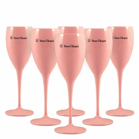 Pink Veuve Glasses