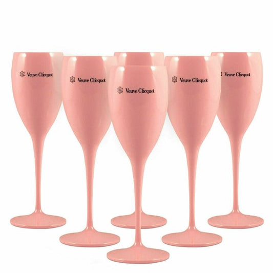 Pink Veuve Glasses