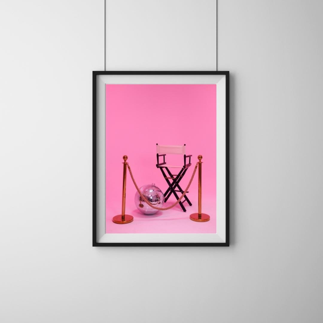 Pink Director Chair Digital Print