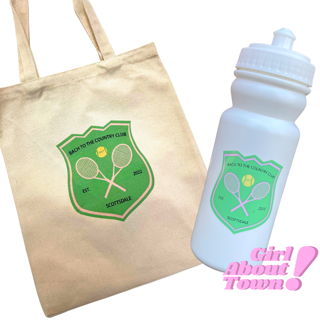 Canvas Tote Bag & Water Bottle