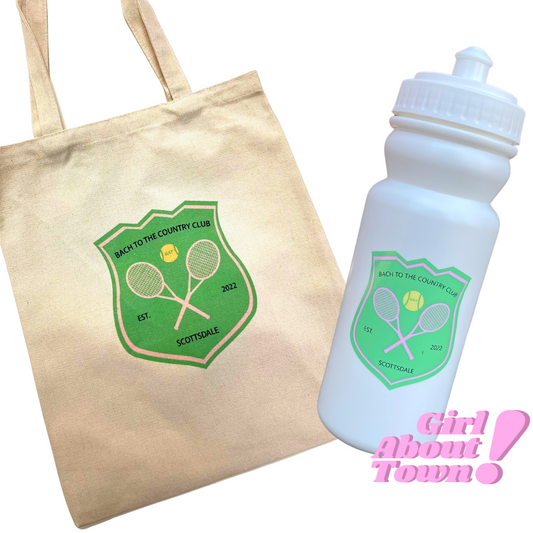 Canvas Tote Bag & Water Bottle