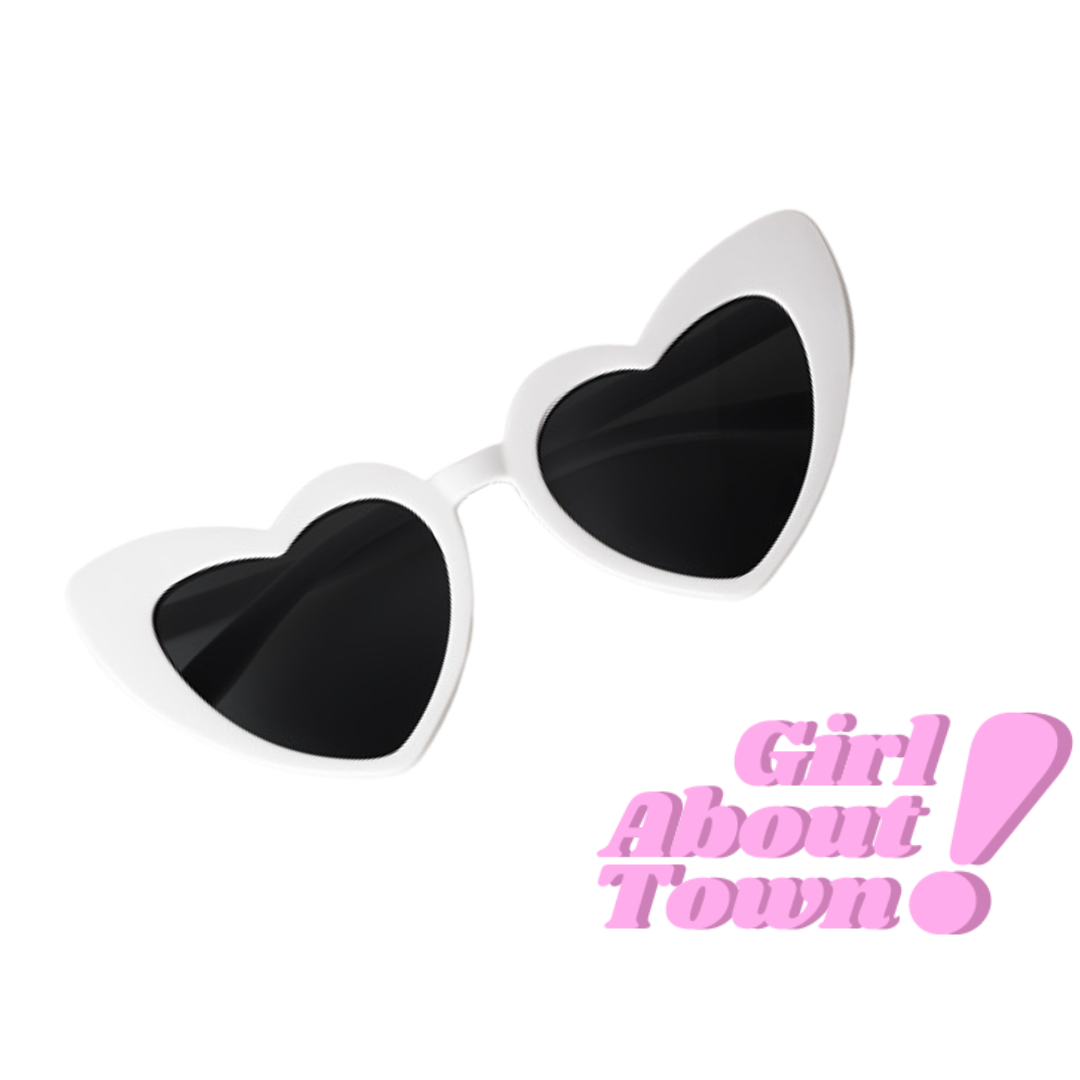 White Bride Heart Sunglasses